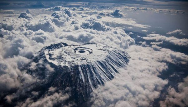 Mount Kilimanjaro from above